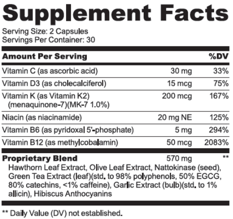 Cardio-Shield-Supplement-Fact